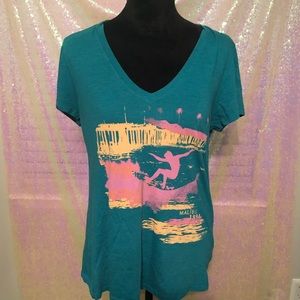 Old Navy Large Blue Malibu 1994 Graphic T-Shirt